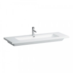 Praustuvas Laufen LIVING 1300x480x110 mm, baldinis, su 1 anga maišytuvui viduryje 